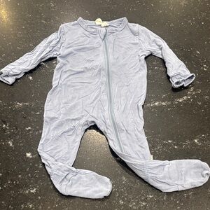 Kyte BABY 3-6 months Soft Blue Footed One Piece